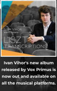 Ivan Vihor's new album released by Vox Primus is now out and available on all the musical platforms.
